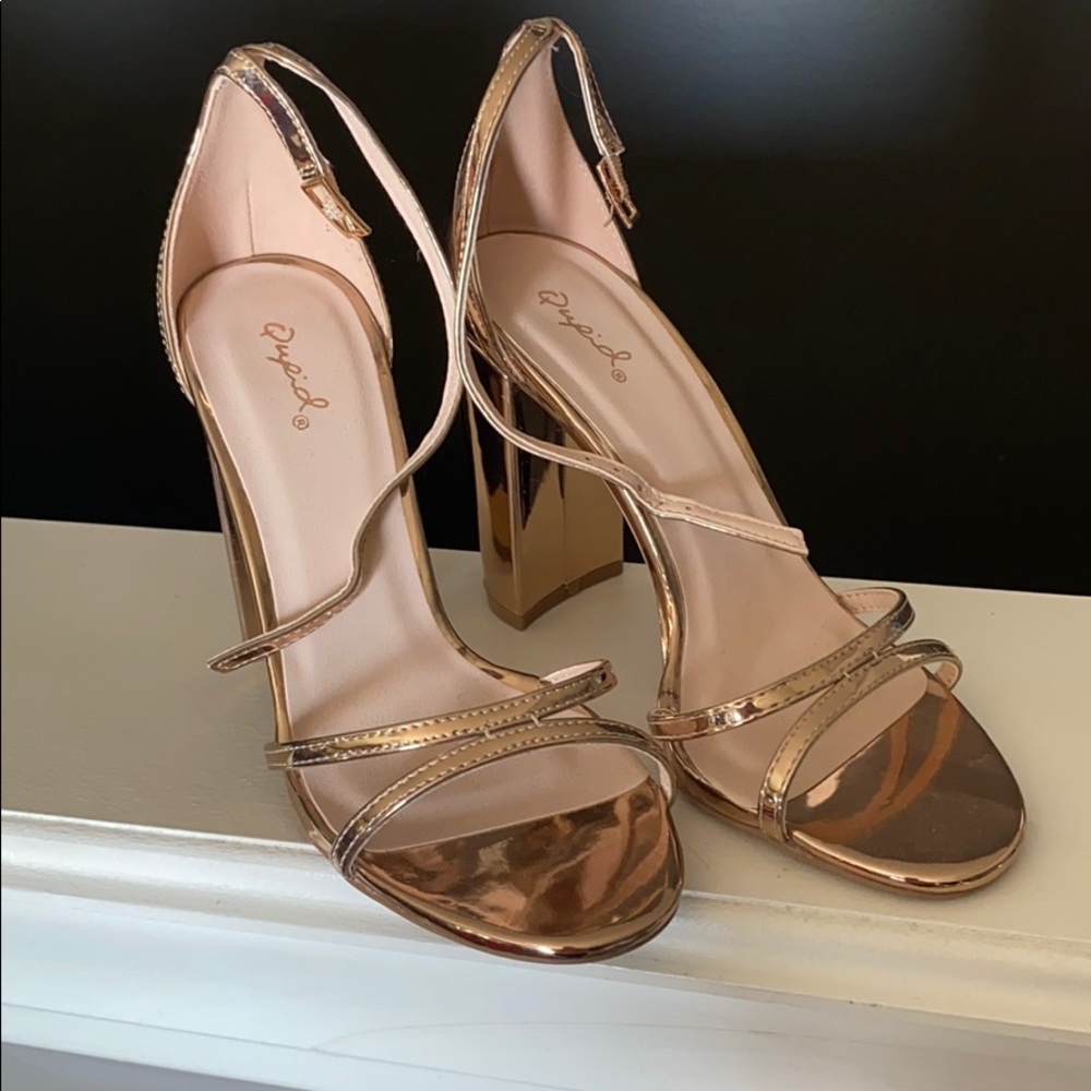 Rose gold heels